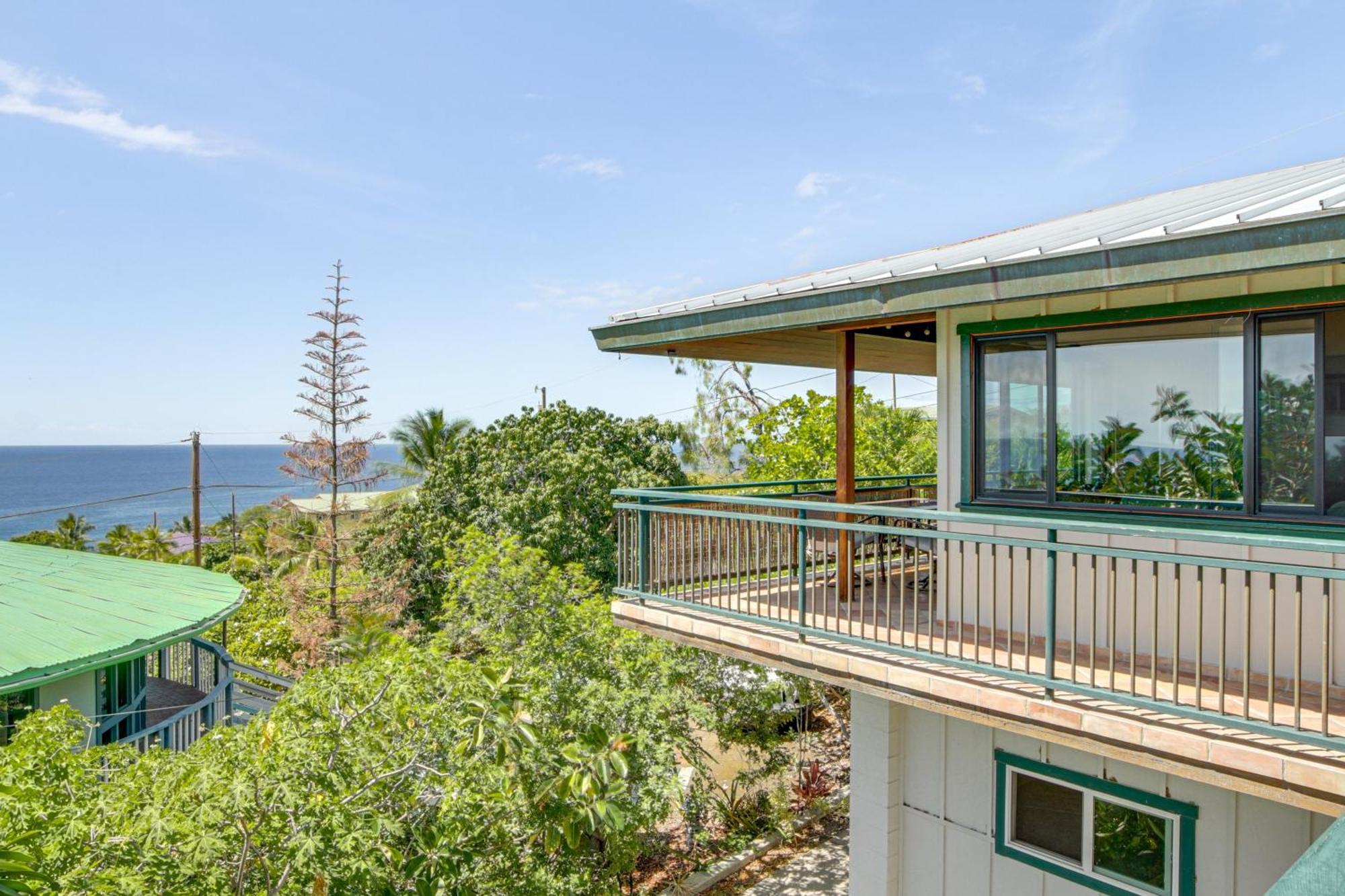 Ocean-View Bungalow Walk To Pebbles Beach! Hookena Exterior photo