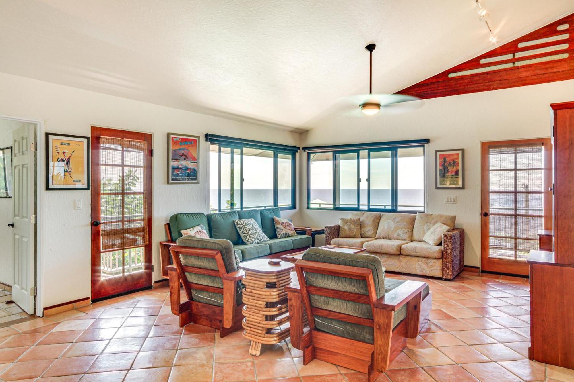 Ocean-View Bungalow Walk To Pebbles Beach! Hookena Exterior photo